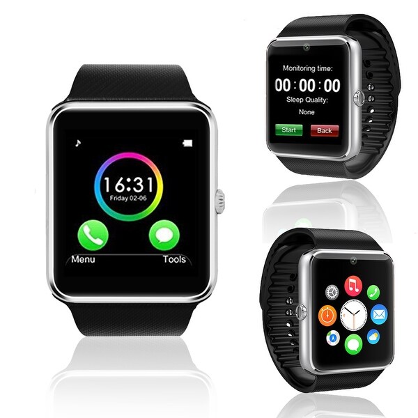 phone w/camera bluetooth monitor sync and activity pedometer smartwatch phone w/camera bluetooth monitor sync and activity pedometer smartwatch